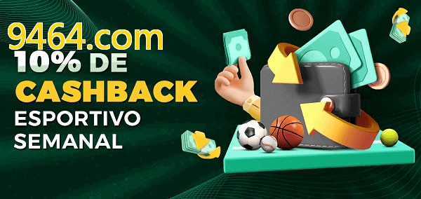 10% de bônus de cashback na 9464.com